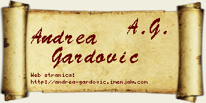 Andrea Gardović vizit kartica